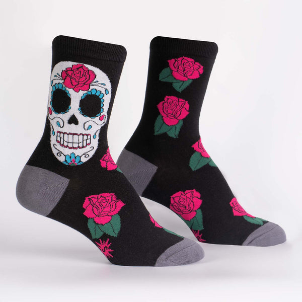 Sock It To Me Sugar Skull Women's Crew Socks