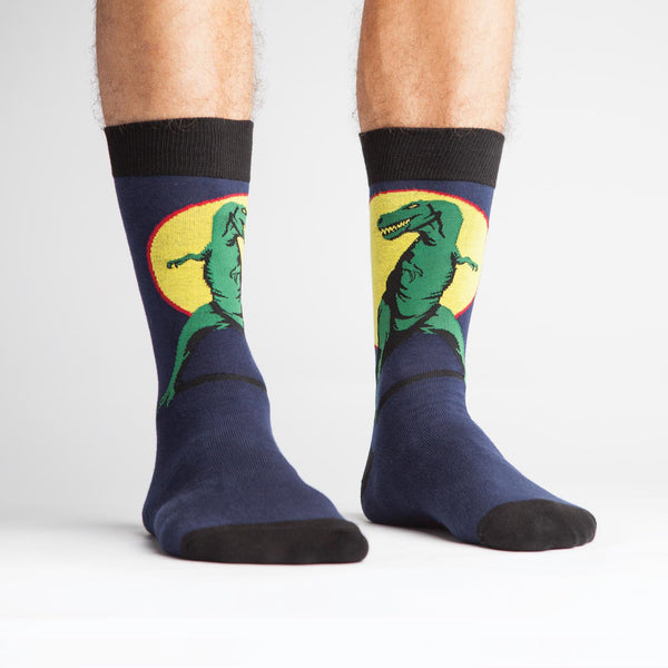 sock it to me T-Rex Men's Crew Socks