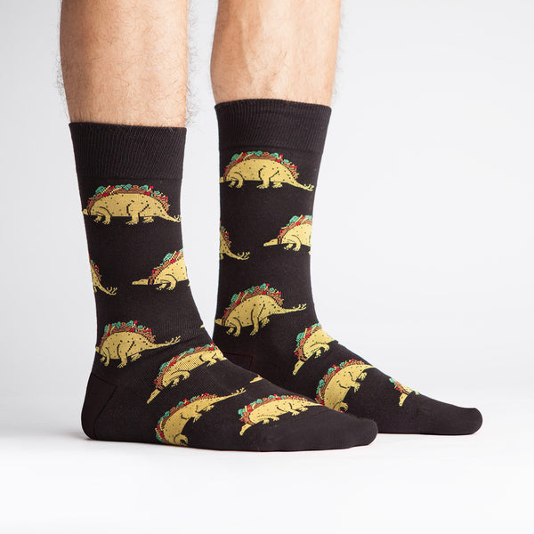 sock it to me Tacosaurus Men's Crew Socks
