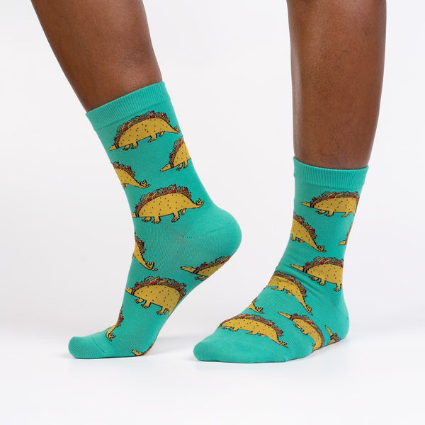 sock it to me Tacosaurus Women's Crew Socks