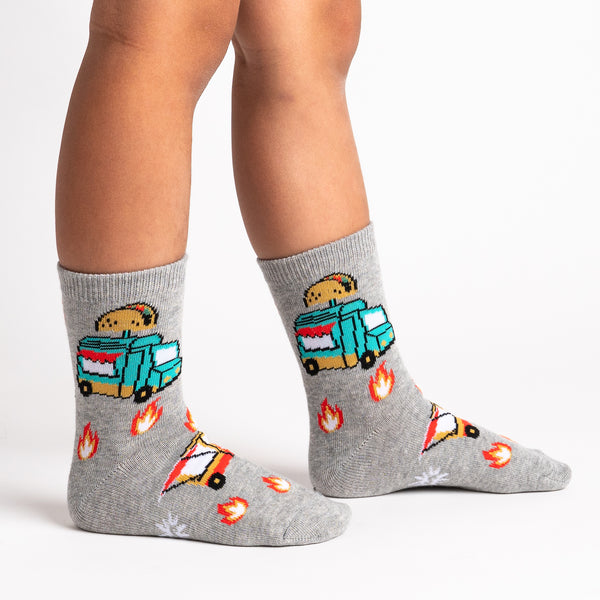 Sock It To Me Tacosaurus Youth Crew Socks 3-Pack