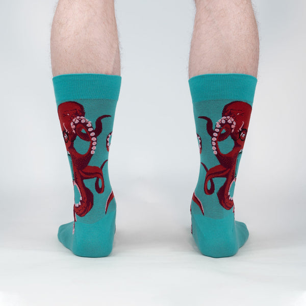 Sock It To Me The Octive Reader Men's Crew (Teal)
