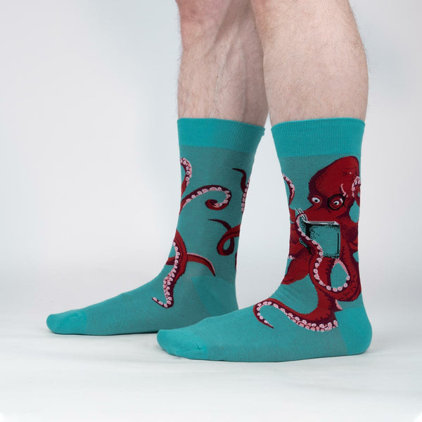sock it to me The Octive Reader Men's Crew (Teal)