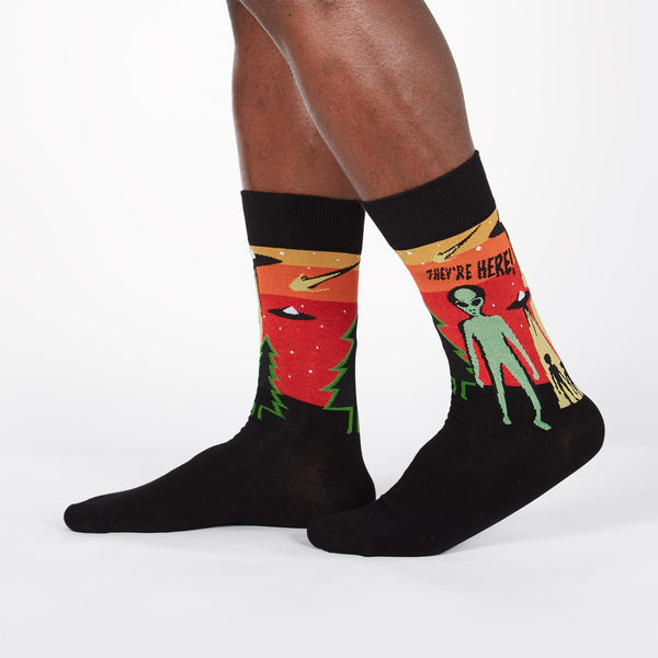 sock it to me They're Here Men's Crew Socks