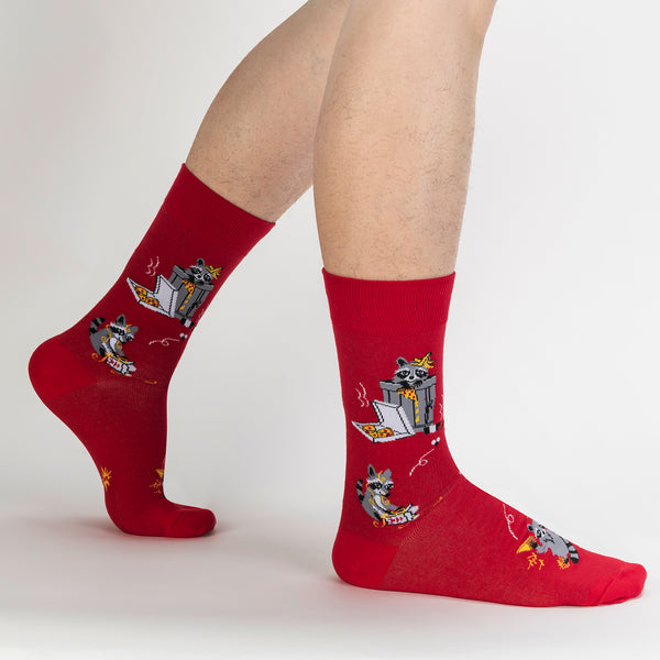 sock it to me Trash Pandas Crew Socks