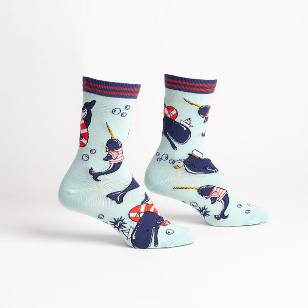 Sock It To Me Whale-y Good Time Crew Socks
