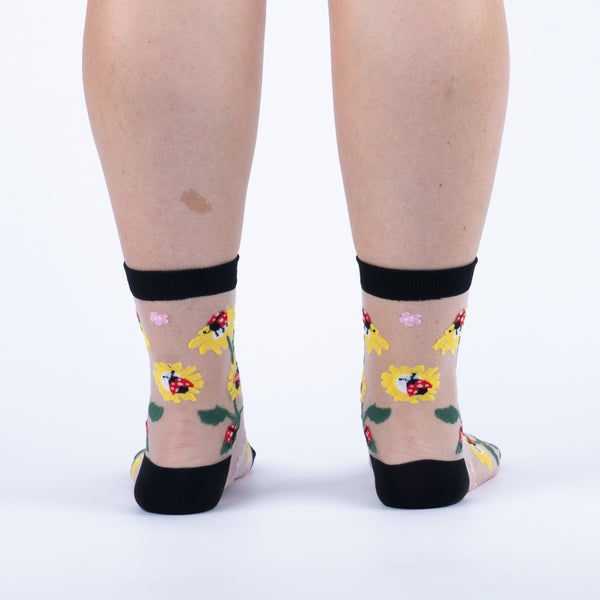 Sock It To Me Where My Ladies At? Sheer Crew Socks