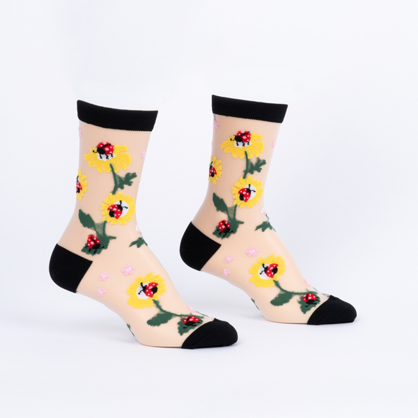 Sock It To Me Where My Ladies At? Sheer Crew Socks