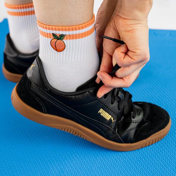 Sock It To Me Where My Peaches At? Quarter Socks