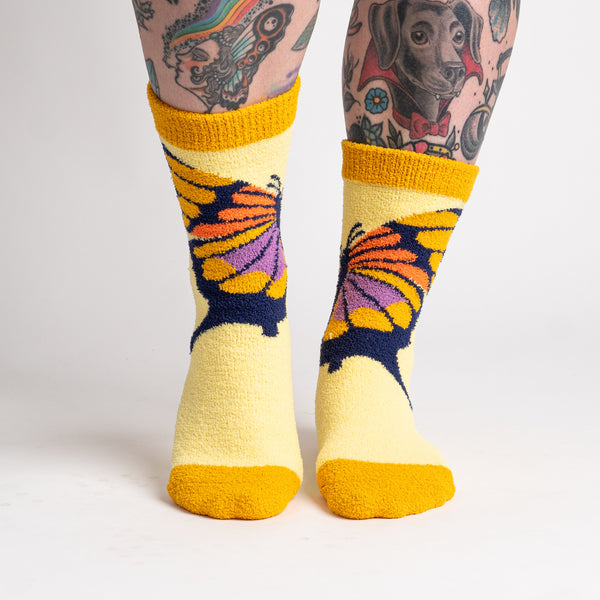 sock it to me Wings of Wonder Slipper Socks