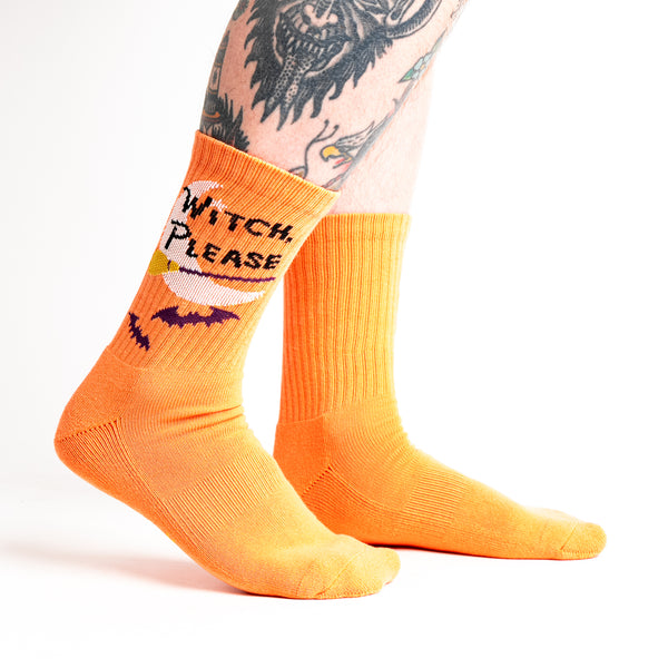 sock it to me Witch Please Ribbed Crew Socks
