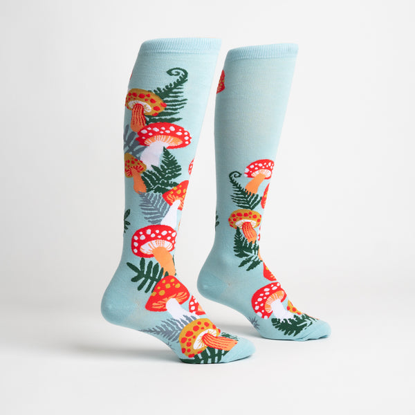 Sock It To Me Wonderland Mushrooms Knee High Socks