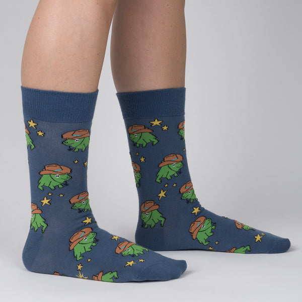 sock it to me Yee Frog Men's Crew Socks