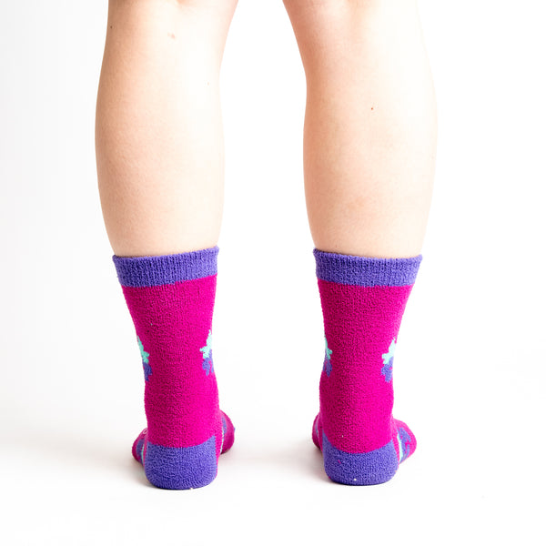 Sock It To Me You Are Really Grape Slipper Socks