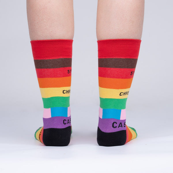Sock It To Me Streets Of Pride Unisex Crew Socks (S/M)