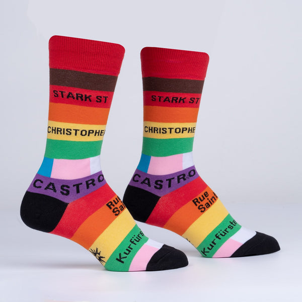 Sock It To Me Streets Of Pride Unisex Crew Socks (S/M)