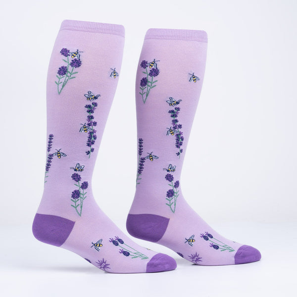 Sock It To Me STRETCH-IT™ Bees And Lavender Socks