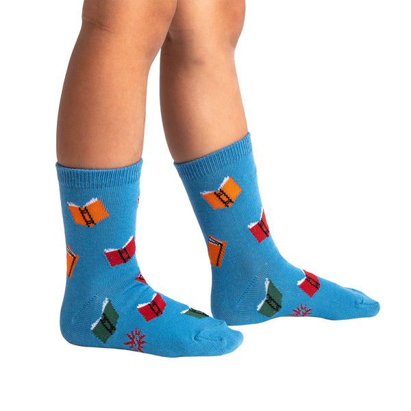 Sock It To Me Take A Look It’s In A Book Youth Crew Socks 3-Pack
