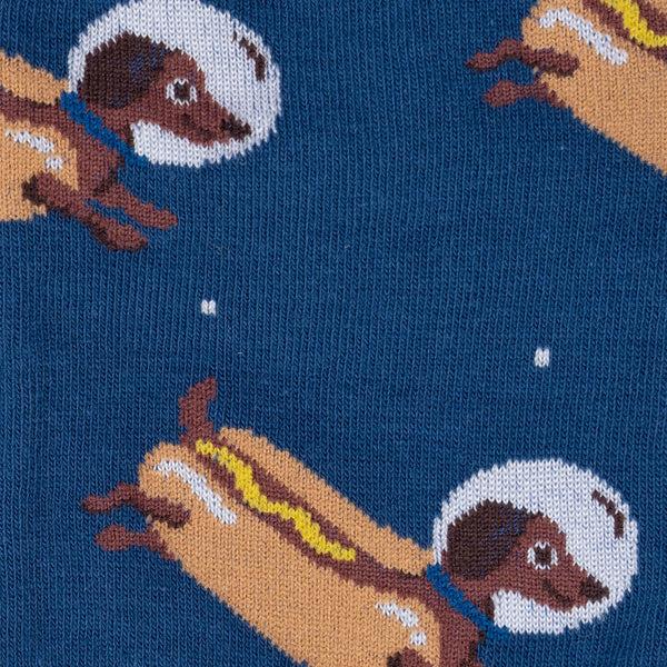Sock It To Me Weiner Dogs In Space Men's Crew Socks