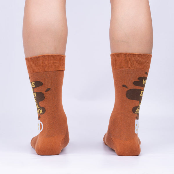 Sock It To Me Woke Up Sexy As H*ll Again Crew Socks