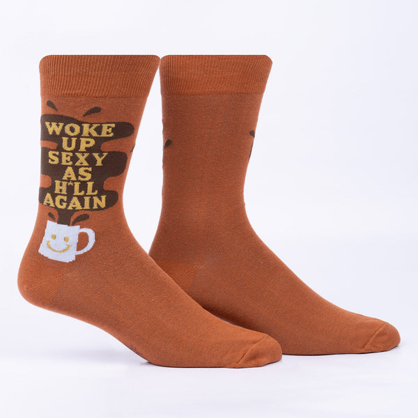 Sock It To Me Woke Up Sexy As H*ll Again Crew Socks