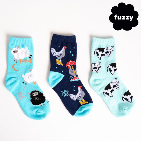 sock it to me You Can Count on Me Junior Crew Socks 3-Pack