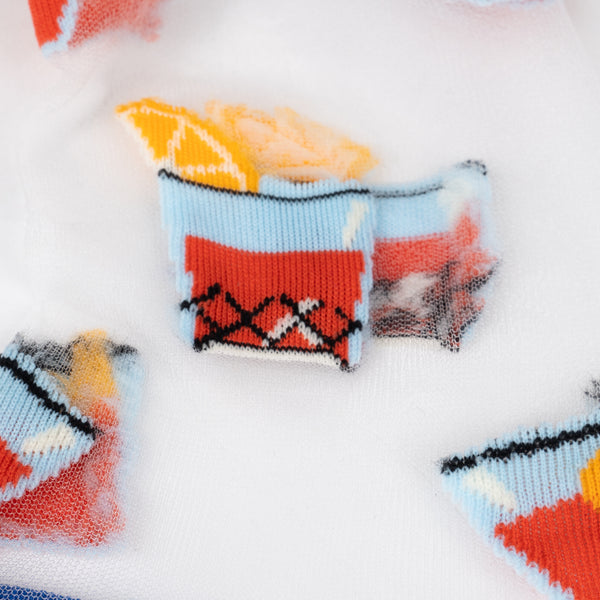 Sock It To Me You're Never Lonely With A Negroni Sheer Crew Socks