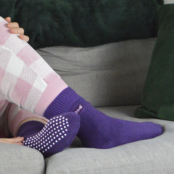 Sock Snob 1 Pack Ladies Cosy Non Slip Thermal Slipper Socks With Grippers