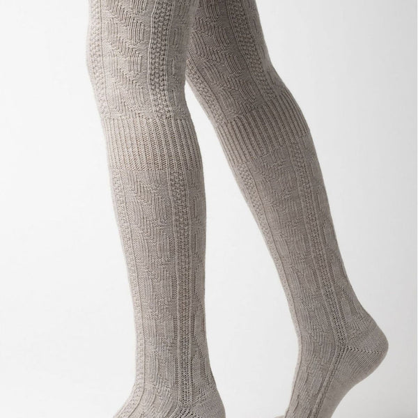 Sock Snob 1 Pack Ladies Over The Knee Wool Socks (2 Sizes)