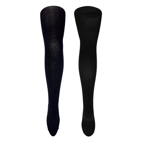 Sock Snob 12 Pair Girls Soft & Comfy Plain Opaque School Uniform Tights