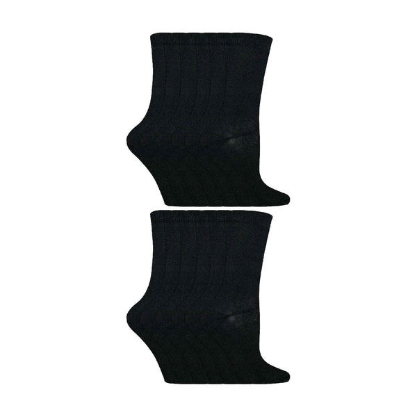 sock snob 12 Pair Kids Soft Cotton Colourful Casual Plain Dress Socks