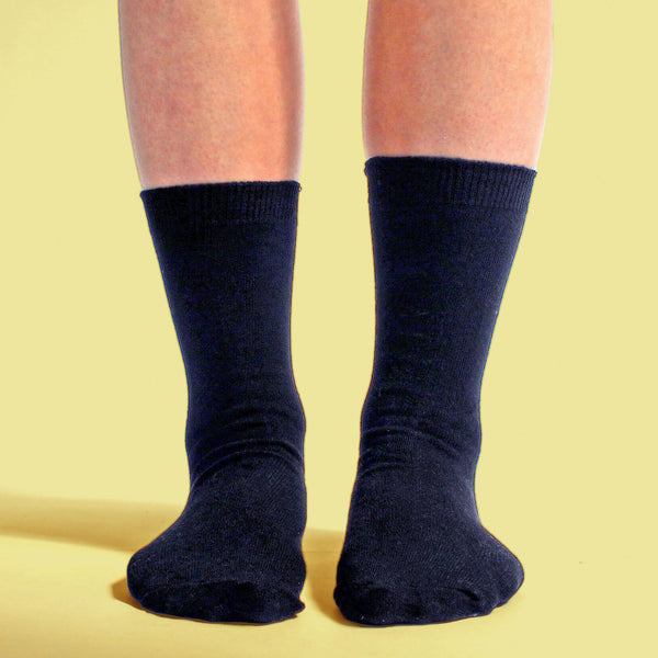 Sock Snob 12 Pair Plain Kids School Soft Breathable Cotton Rich Socks