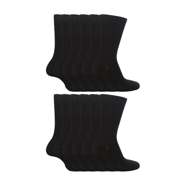 sock snob 12 Pair Plain Kids School Soft Breathable Cotton Rich Socks