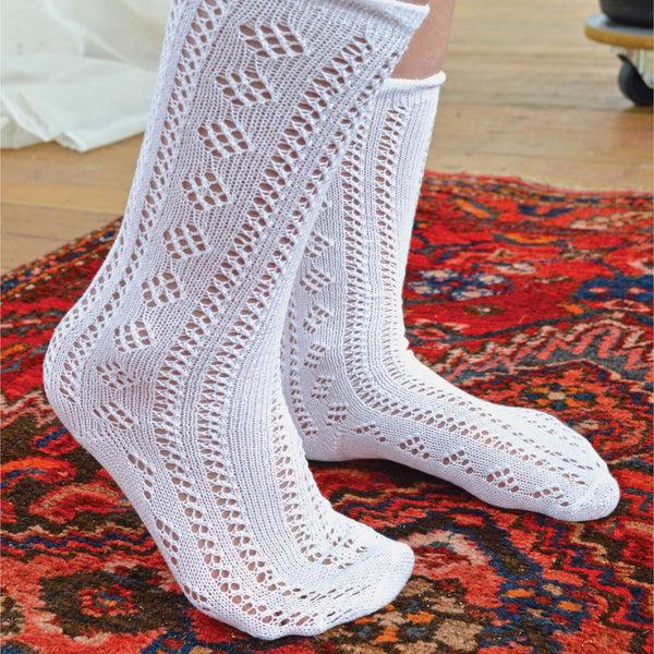 Sock Snob 12 Pair Soft Cotton Rich Knee High White Uniform Kids Socks For School