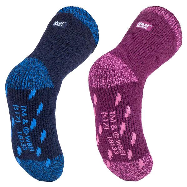 Sock Snob 2 Pack Kids Harry Potter Socks With Grips Thermal Non Slip Slipper Socks