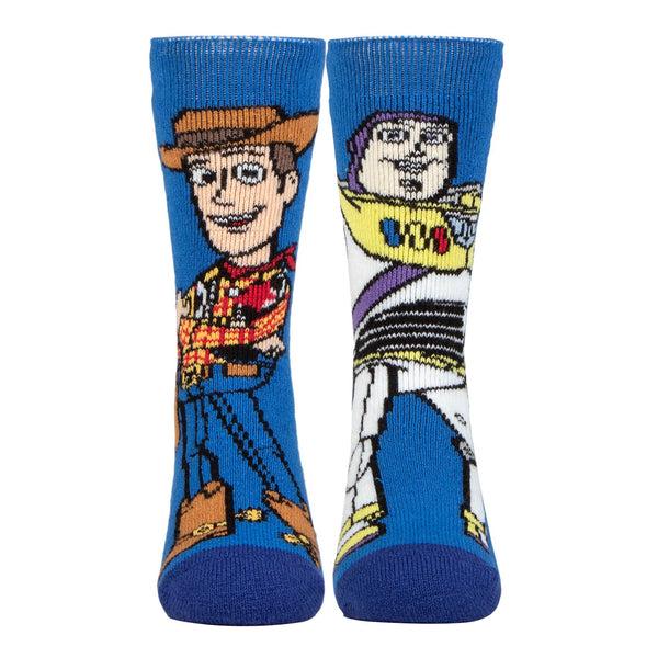 Sock Snob 2 Pack Kids Toy Story Socks: Novelty Thermal Warm Woody Disney Socks
