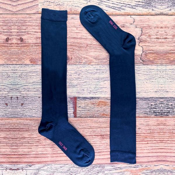 Sock Snob 2 Pack Mens Extra Long Knee High Breathable Bamboo Socks
