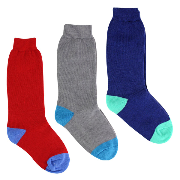Sock Snob 3 Pack Kids Wellington Boot Socks | Boys Welly Socks For Outdoor Walking