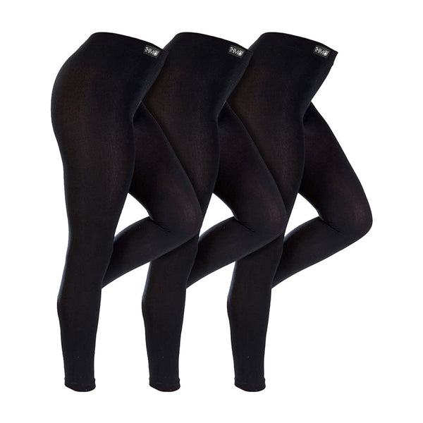 sock snob 3 Pack Ladies Thermal Soft Fleece Lined Leggings