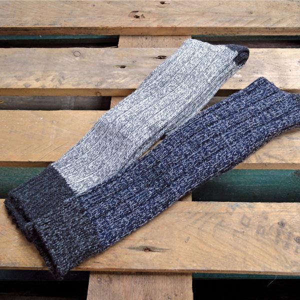 Sock Snob 3 Pack Mens Extra Long Knee High Knitted Wool Boot Socks