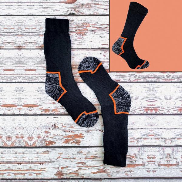 Sock Snob 3 Pack Mens Heavy Duty Cotton Cushioned Work Boot Socks