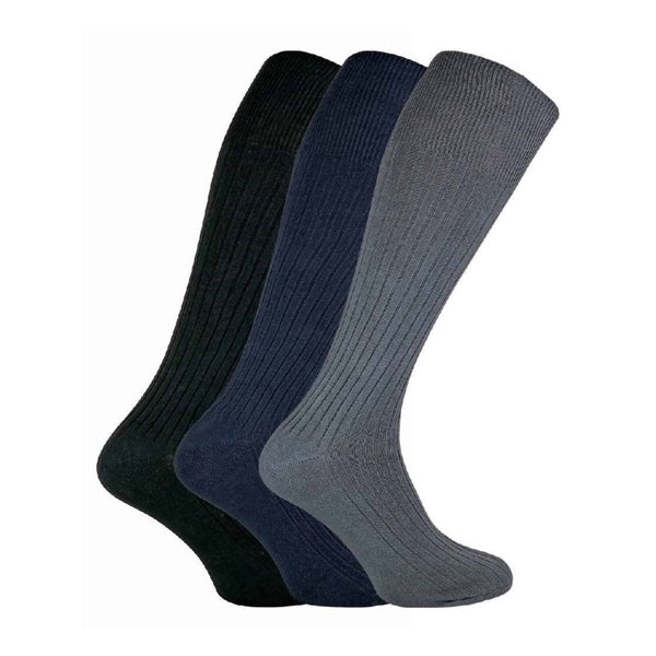 sock snob 3 Pack Mens Long Knee High Length 100% Cotton Socks sock snob 3 Pack Mens Long Knee High Length 100% Cotton Socks