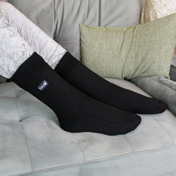 Sock Snob 3 Pairs Kids Thermal Socks | Ribbed Soft Top Fleece Fluffy Inner Warm Socks