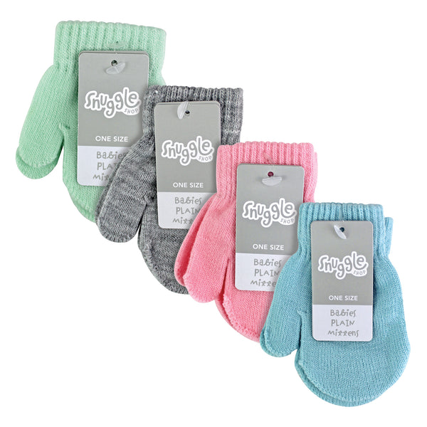 Sock Snob 4 Pack Cute Baby Mittens For Winter | Baby Boys & Girls Gloves
