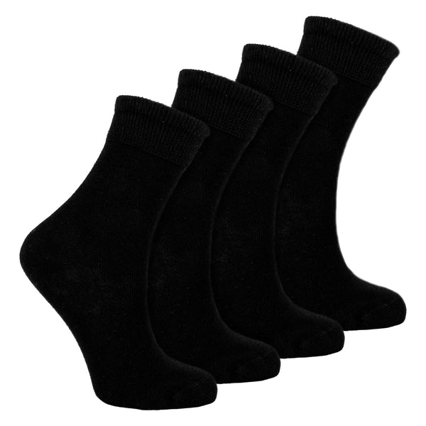 Sock Snob 4 Pack Kids Boys Girls Bamboo Sensory Socks Soft Breathable Comfort Fit