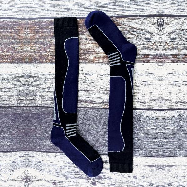 Sock Snob 4 Pack Ladies Long Knee High Wool Blend Ski Socks