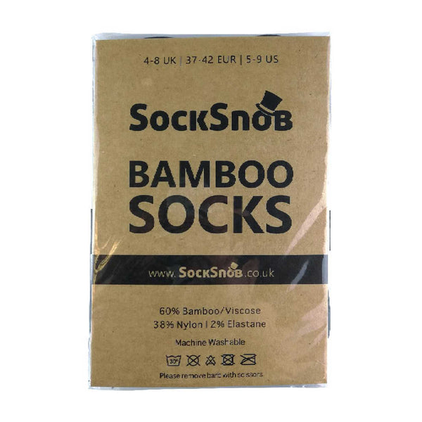 Sock Snob 4 Pack Unisex Luxury Bamboo No Show Invisible Socks