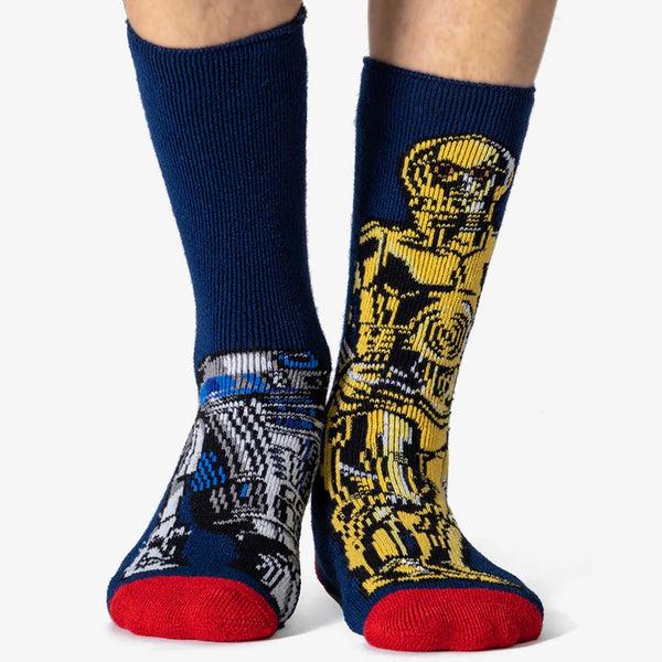 Sock Snob 4 Pairs Kids Winter Lite Star Wars Socks: Thermal Fun Novelty Socks