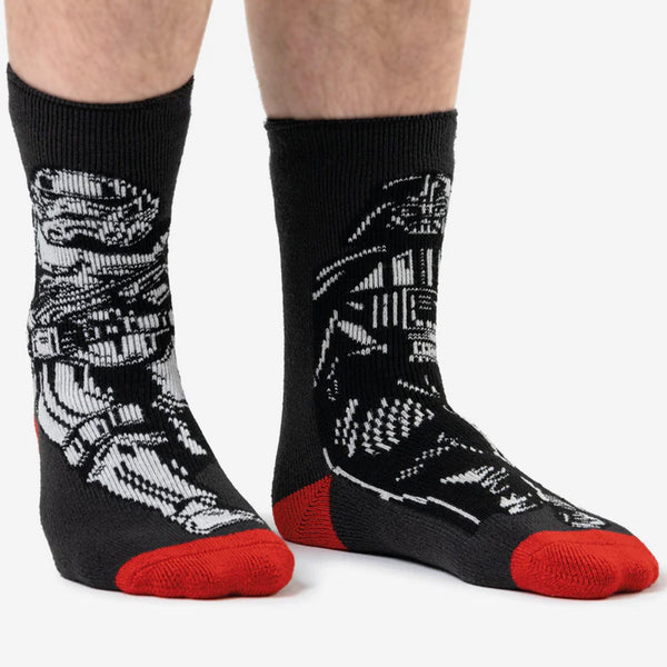 Sock Snob 4 Pairs Kids Winter Lite Star Wars Socks: Thermal Fun Novelty Socks
