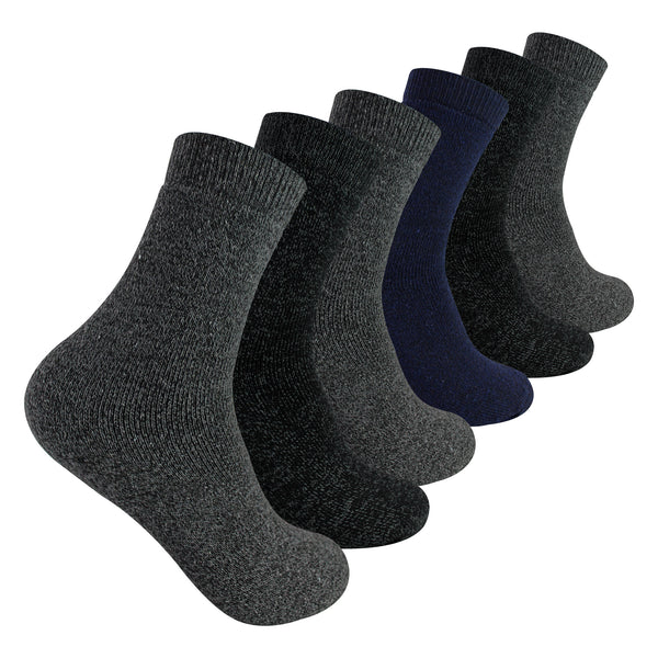 Sock Snob 6 Pack Boys Value Boot Socks | Outdoor Warm Hiking Socks